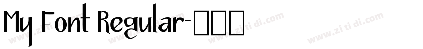 My Font Regular字体转换